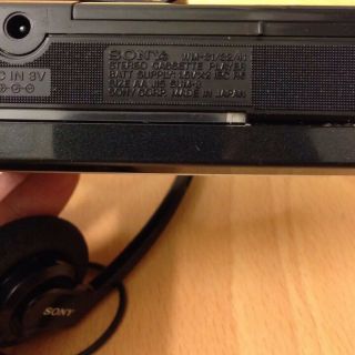 Vintage SONY Walkman WM - 41 Stereo Cassette Player w/ Headphones Japan 6