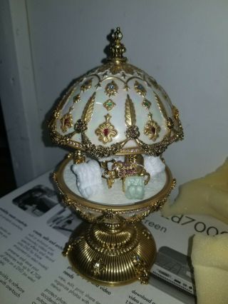 Rare House Of Faberge Imperial Carousel Egg By The Franklin