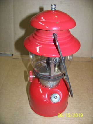 VINTAGE COLEMAN 200 LANTERN,  RARE BRASS FOUNT - MADE IN CANADA - DATED 5/60 2