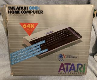 Vintage Atari 800 XL CIB W/Console Cover Power Turns On When Plugged In 5