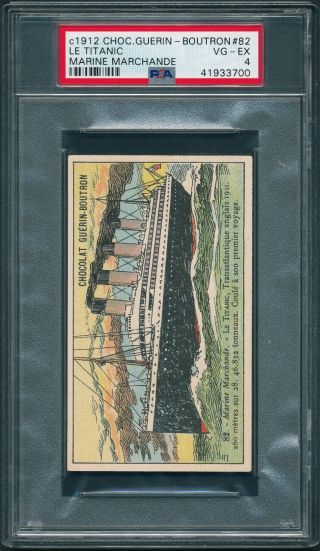 1912 Guerin - Boutron 82 TITANIC PSA 4 (Pop:2,  Higher:0) EXTREMELY RARE [BBE] 3