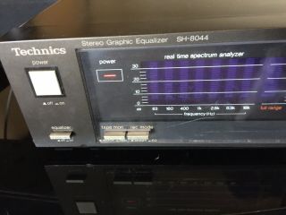 Vintage Technics SH - 8044 Graphics Stereo Frequency Equalizer TESTED/WORKS 2
