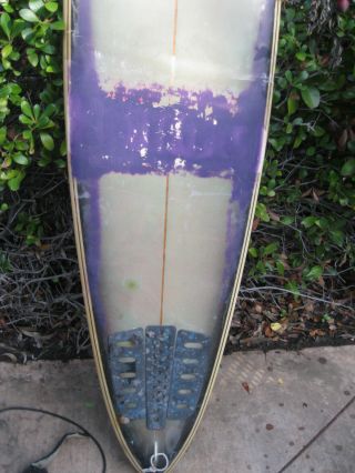 surfboard Blue Pacific Oak Breaker Out Classic Vintage Surf Board Found in SD 5