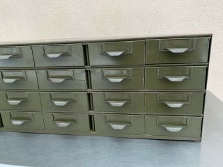Vintage Lyon Industrial Metal Storage Cabinet Bin 24 Drawers Made in York Pa. 3