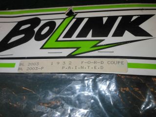 RARE VINTAGE BOLINK 1/10 RC LEXAN BODY SHELL - 1932 Ford Coupe BL - 2003 3