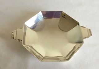 Vintage Art Deco London Eb Hallmarked Sterling Solid Silver Quaich 1936