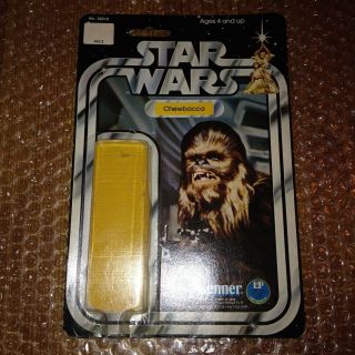 Star Wars Vintage Kenner 1977 Chewbacca 12 A Sw - 12a Card Back Bubble Sku Footer