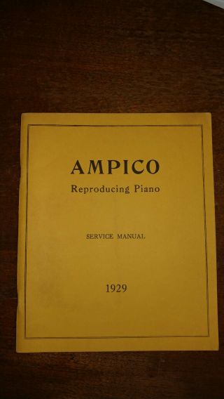 Marshall & Wendell Reproducing Player Piano 1929 RARE AMPICO - B 6