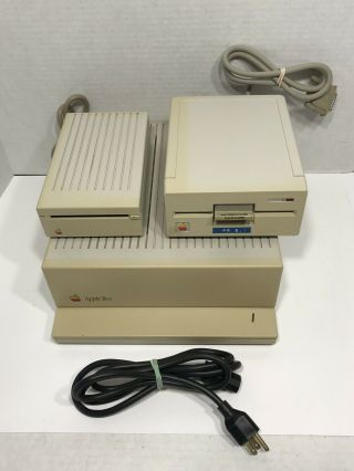 Vintage Apple Ii Gs Computer With Apple 3.  5 Drive And Apple 5.  25 Drive