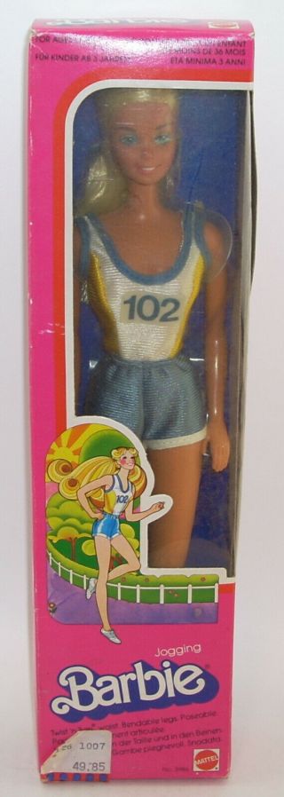 1981 Barbie Jogging Barbie Doll Not But 3986 Mattel Vintage Foreign