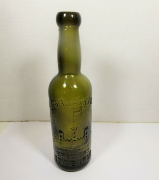 Vintage G & J Maclachlan Ltd Brewers Beer Bottle Blob Top Edinburgh Trade Mark