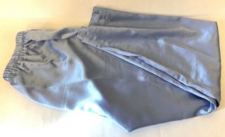 Christian Dior Women ' s Blue Satin Silky Pajama Set Vintage Medium Shirt & Pants 2