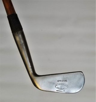 Antique hickory shaft Tom Stewart 28 iron; re conditioned player,  vintage golf 2