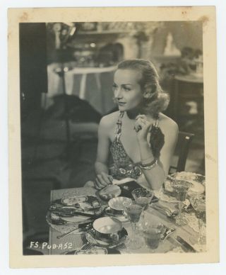 Carole Lombard Fool For Scandal Sultry Art Deco Vintage 1938 Glamour Photograph