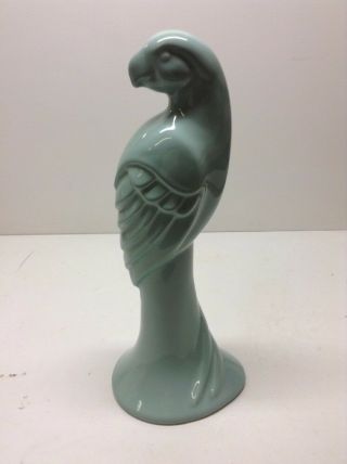 Vintage Royal Haeger - Parrot Bird - Glazed Ceramic - Green - 17” 3