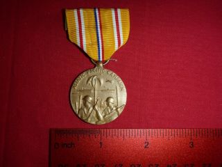 Vintage Wwii Ww2 U.  S Army Asiatic Pacific Campaign Medal Ribbon Military Pin