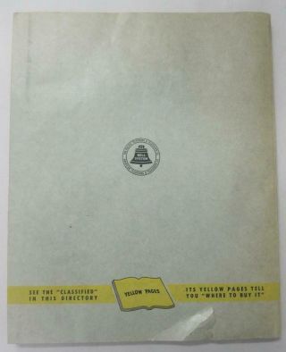PALO ALTO PACIFIC TELEPHONE YELLOW PAGES DIRECTORY BOOK 1953 VINTAGE PHONE RARE 5