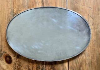 Vintage CHASED SHEFFIELD SILVER PLATE OVAL PIERCED GALLERY TRAY Grapes 6