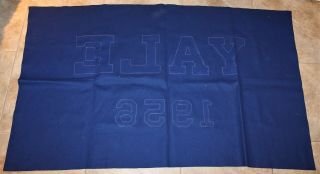 VINTAGE YALE FOOTBALL HUGE BANNER 1956 IVY LEAGUE CHAMPIONS 61 3/4 