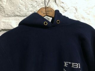 Vintage CHAMPION Reverse Weave FBI Physical Training Unit Sweatshirt Hoodie M 4