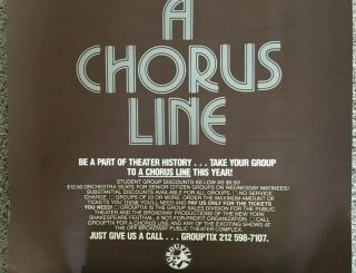A Chorus Line Poster 72 