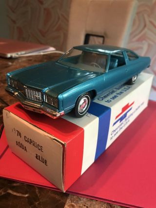 Vintage 1974 Toy Model Car Chevy Caprice Auto Dealer Showroom Promo Antique