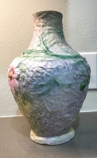 Vintage Weller Pottery Silvertone Lamp Base - Vase - 2
