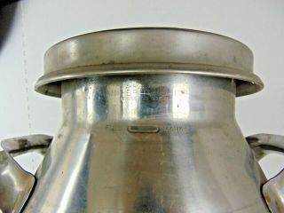 Vintage 40 qt Stainless Steel Milk Can 10 gal Firestone Steel Products Co 72206 4