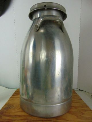Vintage 40 qt Stainless Steel Milk Can 10 gal Firestone Steel Products Co 72206 6