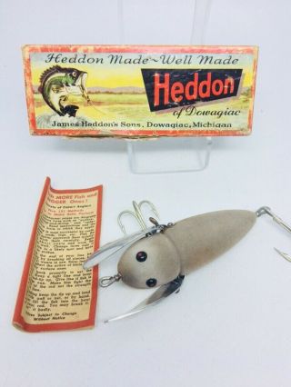 Vintage Tough Heddon Crazy Crawler Fishing Lure 2150 Musky Mouse Wow