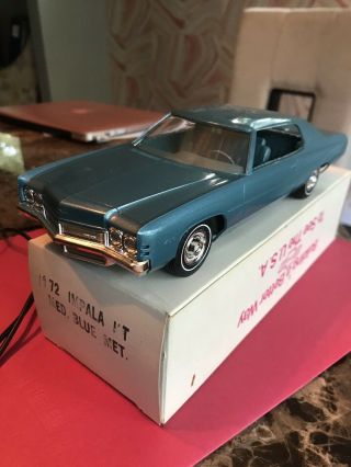 Vintage 1972 Toy Model Car Chevy Impala Ht Auto Dealer Showroom Promo Antique