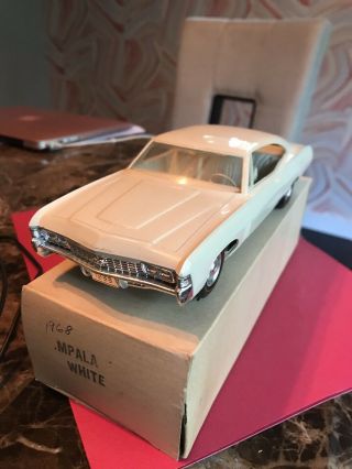 Vintage 1968 Toy Model Car Chevy Impala Auto Dealer Showroom Promo Antique