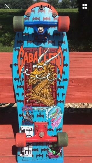 Vintage Og Caballero Skateboard 1987 Powell Peralta Bonite Xt Dragon No Intern