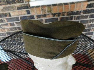 Wwii Infantry Overseas Cap With Blue Piping Size 7