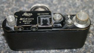 RARE Leica III Rangefinder Camera BLACK Nickel WITH Nickel Elmar 5cm 3.  5 Lens 2