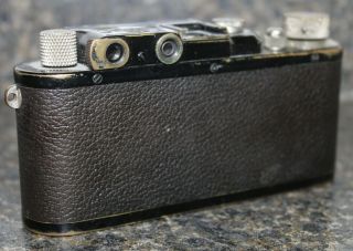 RARE Leica III Rangefinder Camera BLACK Nickel WITH Nickel Elmar 5cm 3.  5 Lens 3