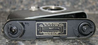 RARE Leica III Rangefinder Camera BLACK Nickel WITH Nickel Elmar 5cm 3.  5 Lens 6