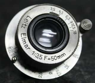 RARE Leica III Rangefinder Camera BLACK Nickel WITH Nickel Elmar 5cm 3.  5 Lens 7