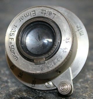 RARE Leica III Rangefinder Camera BLACK Nickel WITH Nickel Elmar 5cm 3.  5 Lens 9