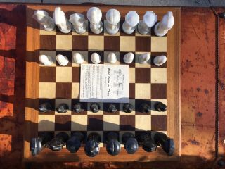 RARE VINTAGE PETER GANINE GOTHIC CHESS SET - TOURNAMENT EDITION, 8