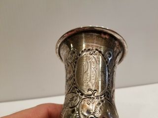 GIANT LARGE STERLING SILVER KIDDUSH GOBLET AMERICAN JUDAICA 2