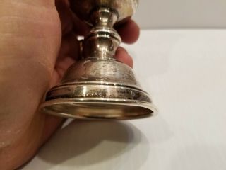 GIANT LARGE STERLING SILVER KIDDUSH GOBLET AMERICAN JUDAICA 4