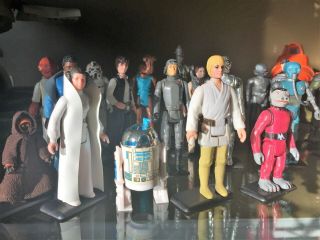 Vintage Star Wars.  First 12.  AFA Taiwan Boba Fett & Ship.  Weapons - 57 figures 7