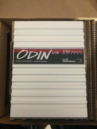 Old School Hifonics Odin Viii 2 Channel Amplifier,  Rare,  Usa,  Zed Audio,  Nos,  Nib