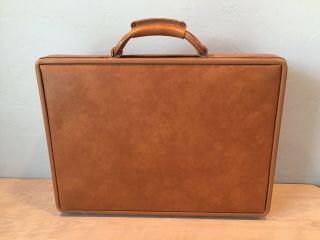 Vintage Hartmann Brown Belting Leather Briefcase No Key Cond