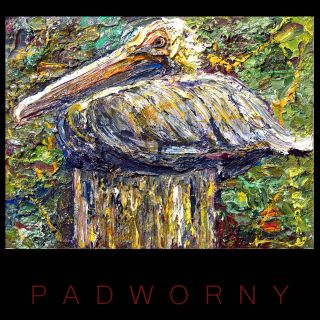 Art Bird Signed Abstract Modern Oil Painting Vintage Pelican Beach Pop