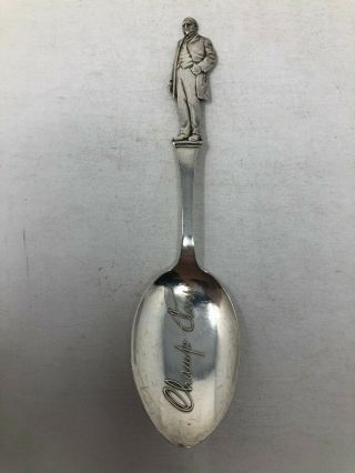 Watson Sterling Silver Souvenir Spoon Figural Champ Clark