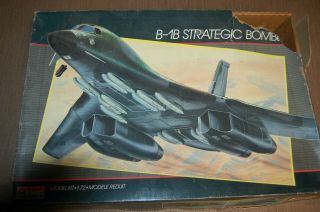 Vintage 1/72 Monogram Rockewell B - 1b Lancer/bone Jet Bomber Builder Kit,  No Decal