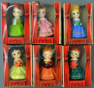 Vintage 1960 ' s ADRIANE Old Stock NOS Japan Sweetheart of the Month Figures 3