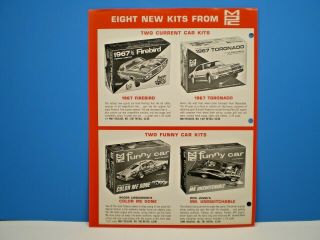 Mpc 1967 " Mr Unswitchable Funny Car " Color Double Sided Dealer Flyer